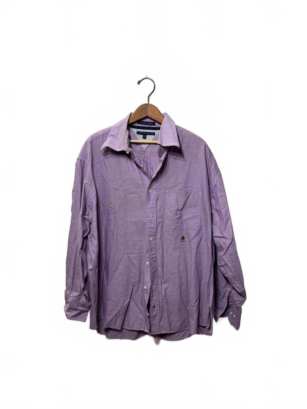 Tommy Hilfiger Purple Original Oxford Dress Shirt Size XL